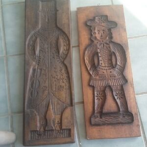 Vintage Wooden Carved Wall Art